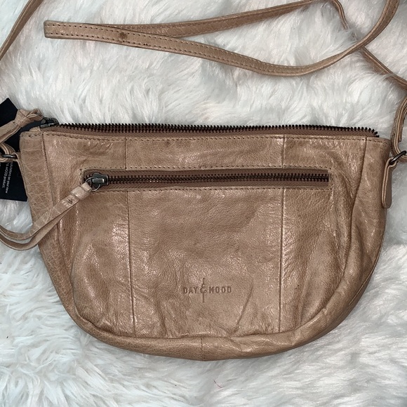 NWT Day & Mood Kali Leather Woven Crossbody Bag - Picture 10 of 16
